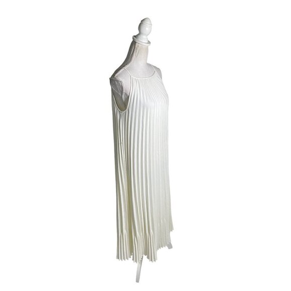 Proenza Schouler White Label Pleated Sleeveless Dress White Womens Size 6 - Picture 5 of 12